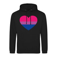 Unisex Hoodie Bi*sexuell Pride Flagge LGBTQ Herz