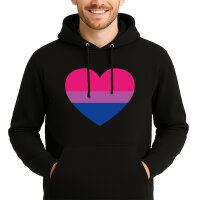 Unisex Hoodie Bi*sexuell Pride Flagge LGBTQ Herz