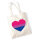 Jutebeutel Bi*sexuell Pride Flagge LGBTQ Herz 10 Liter