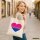 Jutebeutel Bi*sexuell Pride Flagge LGBTQ Herz 10 Liter