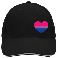 Kappe Bi*sexuell Pride Flagge LGBTQ Herz