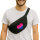 Bauchtasche Bi*sexuell Pride Flagge LGBTQ Herz 2,5 Liter Black