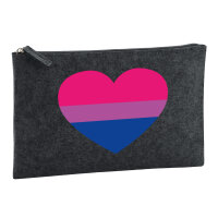 Kulturbeutel Bi*sexuell Pride Flagge LGBTQ Herz 1 Liter...