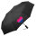 Regenschirm Bi*sexuell Pride Flagge LGBTQ Herz 98cm Schwarz