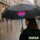 Regenschirm Bi*sexuell Pride Flagge LGBTQ Herz 98cm Schwarz