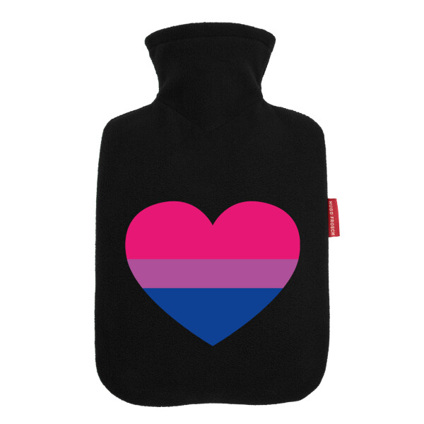 Wärmflasche Bi*sexuell Pride Flagge LGBTQ Herz