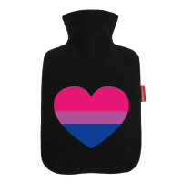 Wärmflasche Bi*sexuell Pride Flagge LGBTQ Herz