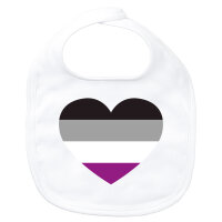 Baby Lätzchen Asexuelle Pride Flagge LGBTQ Herz...