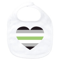 Baby Lätzchen Agender Pride Flagge LGBTQ Herz...