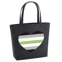 Filzshopper Agender Pride Flagge LGBTQ Herz, 22 Liter