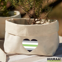 Organizer Agender Pride Flagge LGBTQ Herz