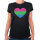Damen T-Shirt Polysexuell Pride Flagge LGBTQ Herz