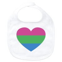Baby Lätzchen Polysexuell Pride Flagge LGBTQ Herz...