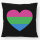 Kissen Polysexuell Pride Flagge LGBTQ Herz 40x40cm