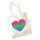 Jutebeutel Polysexuell Pride Flagge LGBTQ Herz 10 Liter