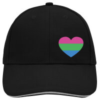 Kappe Polysexuell Pride Flagge LGBTQ Herz