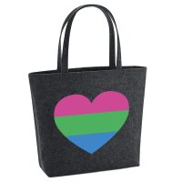 Filzshopper Polysexuell Pride Flagge LGBTQ Herz, 22 Liter