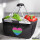 Einkaufskorb faltbar Polysexuell Pride Flagge LGBTQ Herz 20 Liter Black