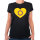 Damen T-Shirt Intersex Pride Flagge LGBTQ Herz