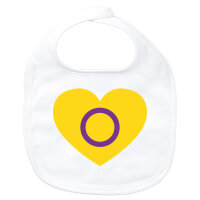 Baby Lätzchen Intersex Pride Flagge LGBTQ Herz...