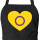 Schürze Intersex Pride Flagge LGBTQ Herz mit Taschen