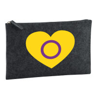 Kulturbeutel Intersex Pride Flagge LGBTQ Herz 1 Liter...