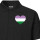 Herren Polo Shirt Genderqueer Pride Flagge LGBTQ Herz