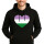 Unisex Hoodie Genderqueer Pride Flagge LGBTQ Herz