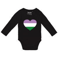 Baby Body Genderqueer Pride Flagge LGBTQ Herz