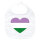 Baby Lätzchen Genderqueer Pride Flagge LGBTQ Herz Klettverschluss