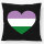 Kissen Genderqueer Pride Flagge LGBTQ Herz 40x40cm