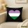 Kissen Genderqueer Pride Flagge LGBTQ Herz 40x40cm