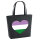 Filz Shopper Genderqueer Pride Flagge LGBTQ Herz 22 Liter