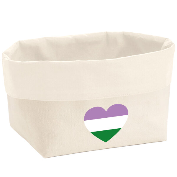 Organizer Genderqueer Pride Flagge LGBTQ Herz