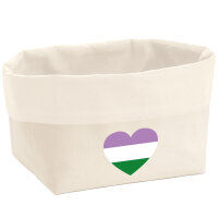 Organizer Genderqueer Pride Flagge LGBTQ Herz
