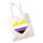 Jutebeutel Nonbinary Pride Flagge LGBTQ Herz 10 Liter