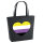Filz Shopper Nonbinary Pride Flagge LGBTQ Herz 22 Liter