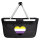 Einkaufskorb faltbar Nonbinary Pride Flagge LGBTQ Herz 20 Liter Black