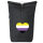 Kurierrucksack Nonbinary Pride Flagge LGBTQ Herz 30-44 Liter Black Melange