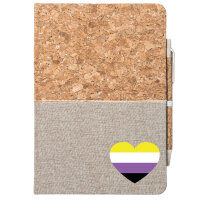 Notizbuch A5 Nonbinary Pride Flagge LGBTQ Herz 80 Blatt...