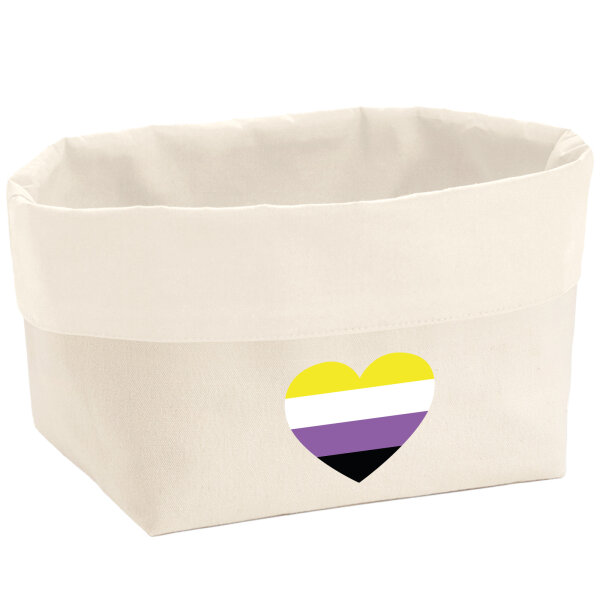 Organizer Nonbinary Pride Flagge LGBTQ Herz