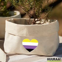 Organizer Nonbinary Pride Flagge LGBTQ Herz