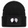 Beanie mit Patch Demisexuell Pride Flagge LGBTQ Herz Black