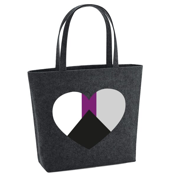 Filzshopper Demisexuell Pride Flagge LGBTQ Herz, 22 Liter