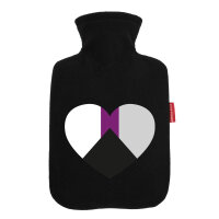 Wärmflasche Demisexuell Pride Flagge LGBTQ Herz