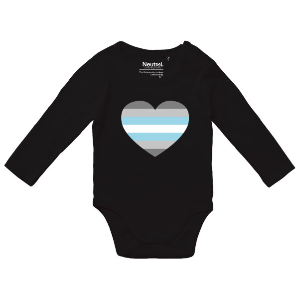 Baby Body Demiboy Pride Flagge LGBTQ Herz