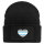 Beanie mit Patch Demiboy Pride Flagge LGBTQ Herz Black