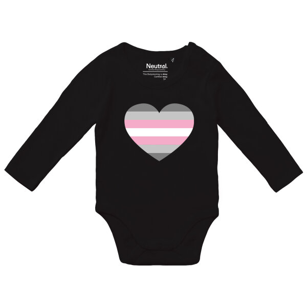 Baby Body Demigirl Pride Flagge LGBTQ Herz