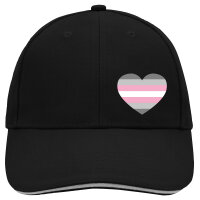 Kappe Demigirl Pride Flagge LGBTQ Herz