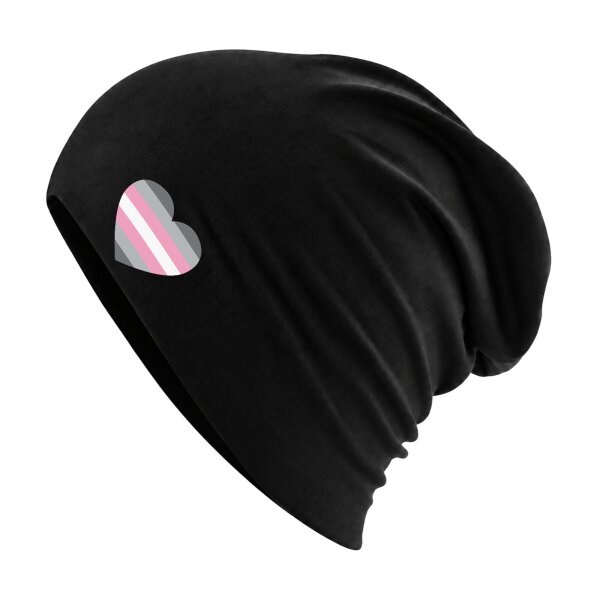 Beanie Demigirl Pride Flagge LGBTQ Herz